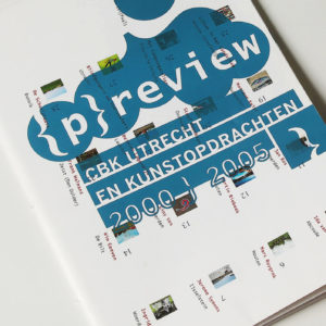 Ontwerp cahier, {P}review, CBK Utrecht